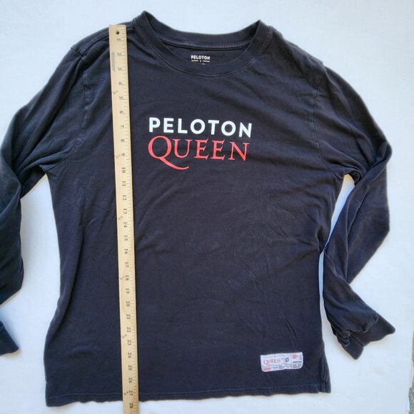 Peloton X Queen Colab Long Sleeve Shirt Black Workout Gym Men's Women's Large - Picture 8 of 10